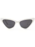 Jimmy Choo Eyewear Sol cat-eye sunglasses - White