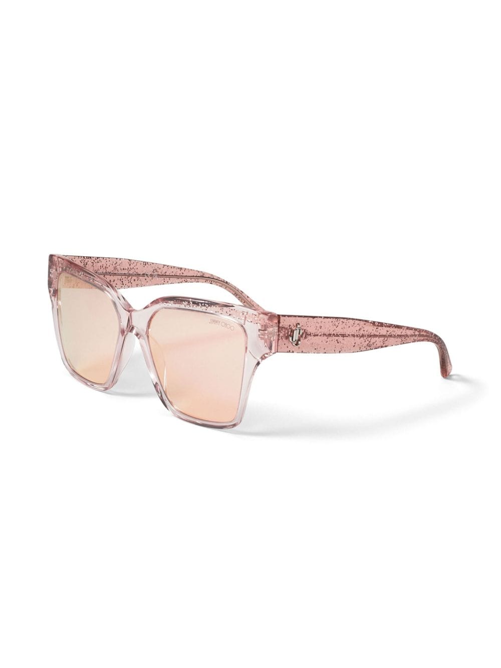 Shop Jimmy Choo Giava Square-frame Sunglasses In Pink