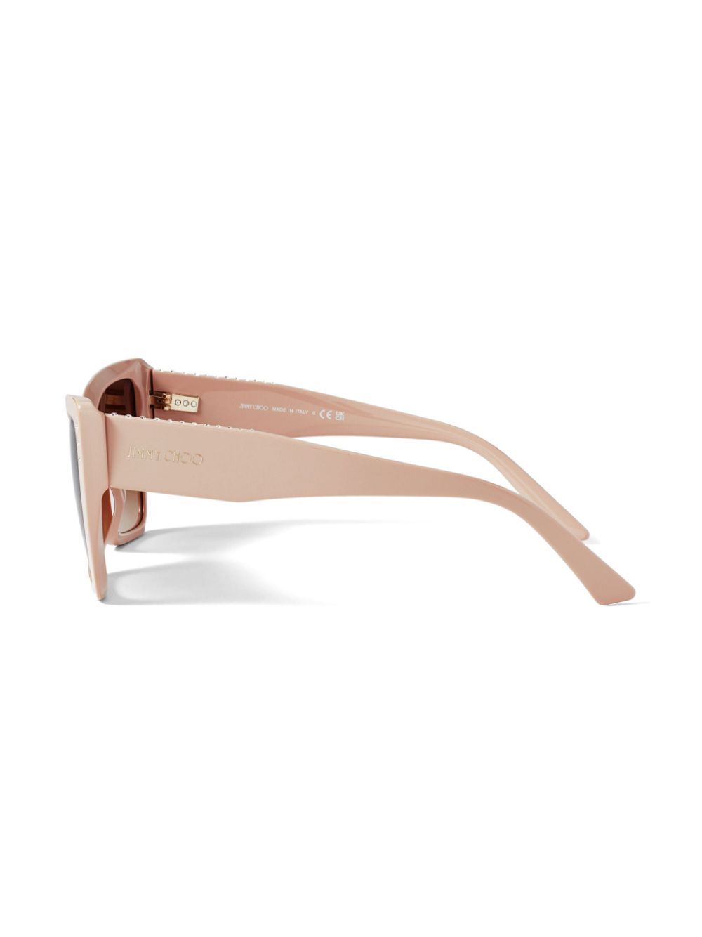 Jimmy Choo Eyewear Lorea zonnebril met cat-eye montuur Beige