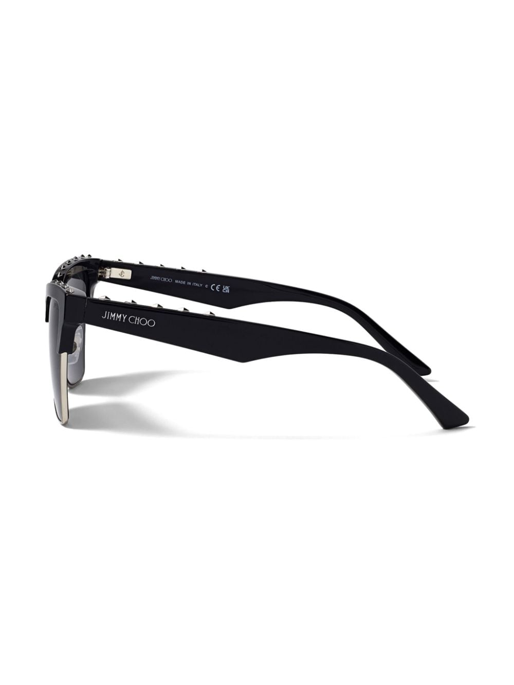 Shop Jimmy Choo Maxime Cat-eye Sunglasses In Black