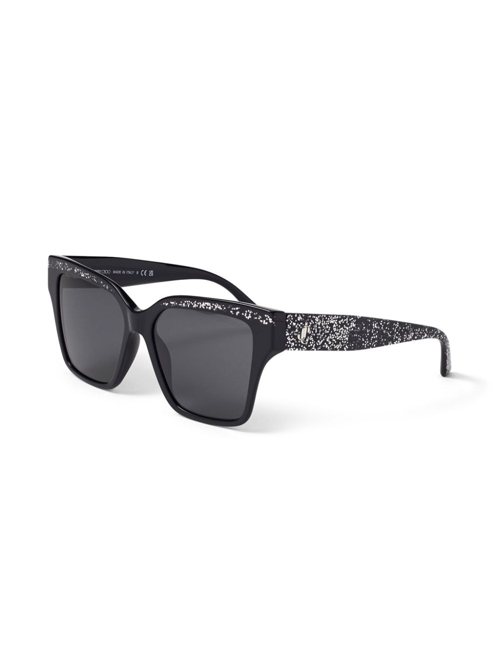 Image 2 of Jimmy Choo Eyewear glitter square-frame sunglasses