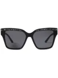 Jimmy Choo Eyewear glitter square-frame sunglasses - Black