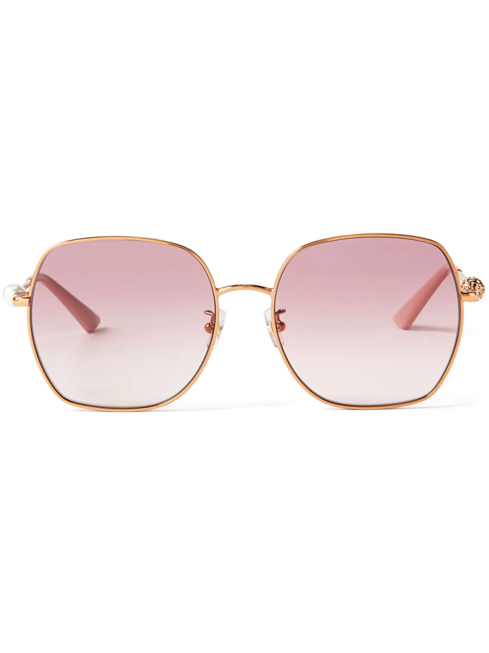 Jimmy Choo Eyewear Misha zonnebril met oversized montuur Bruin