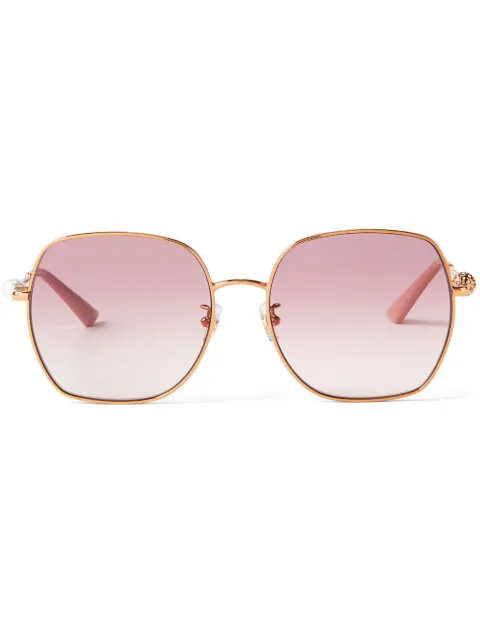 Jimmy Choo Eyewear Misha oversized metal sunglasses 