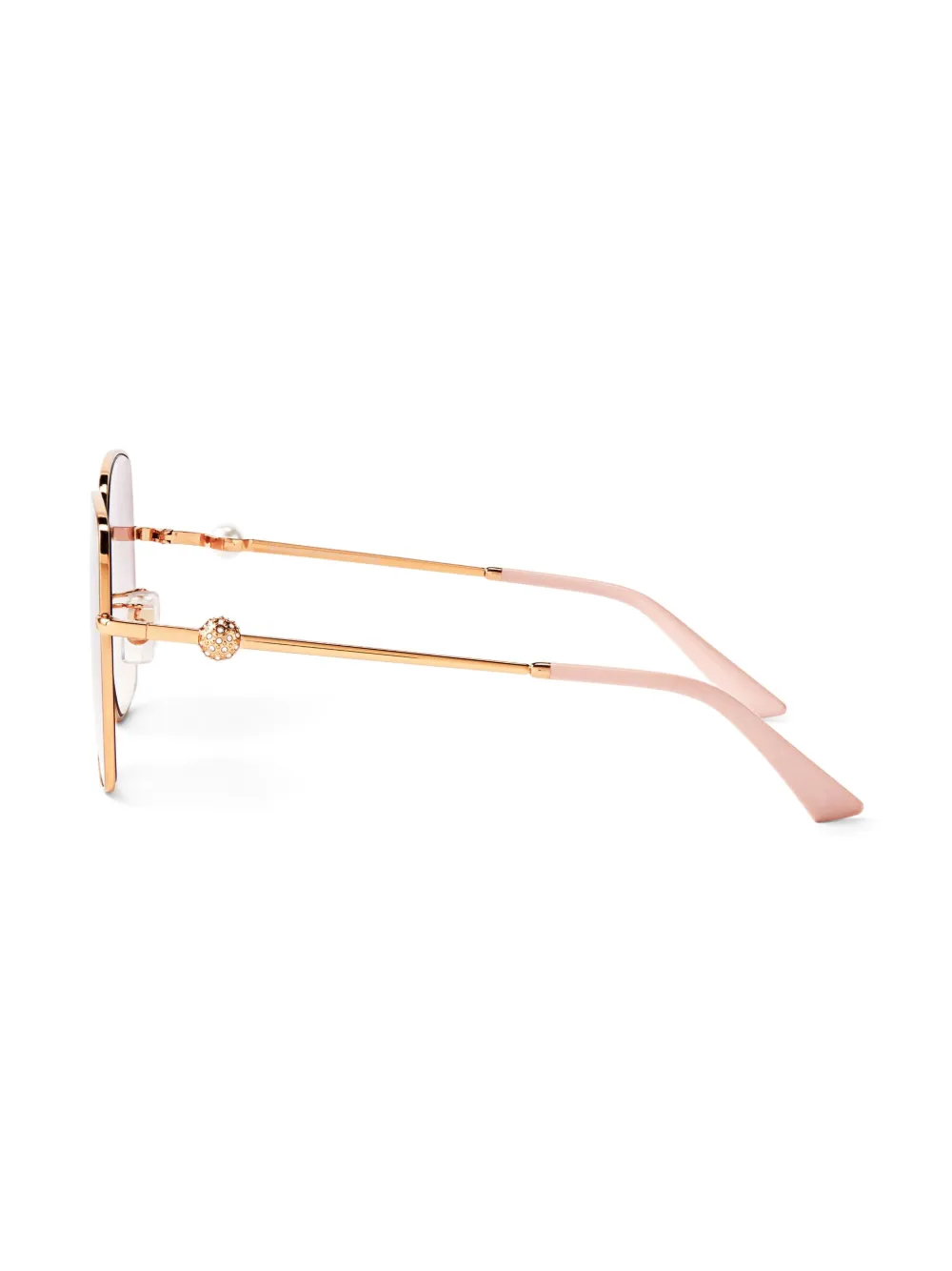 Jimmy Choo Eyewear Misha zonnebril met oversized montuur Bruin