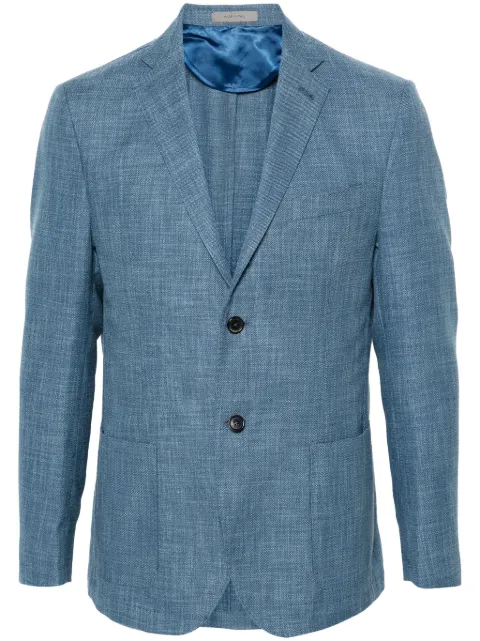 Corneliani mélange single-breasted blazer