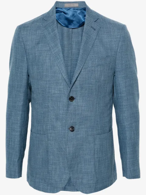 Corneliani blazer con efecto melange y botones