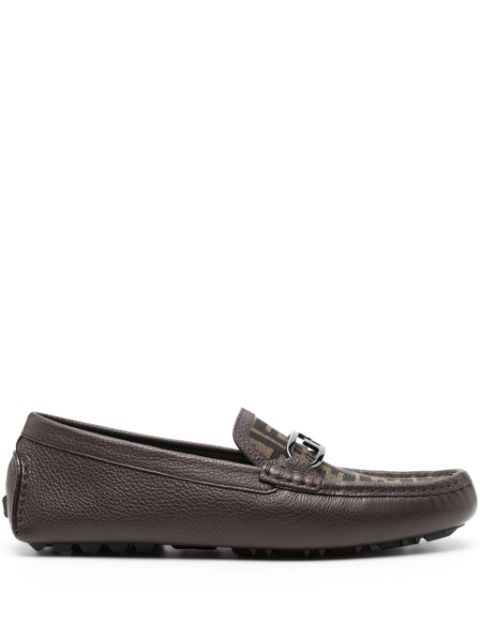 FENDI O'Lock leather loafers