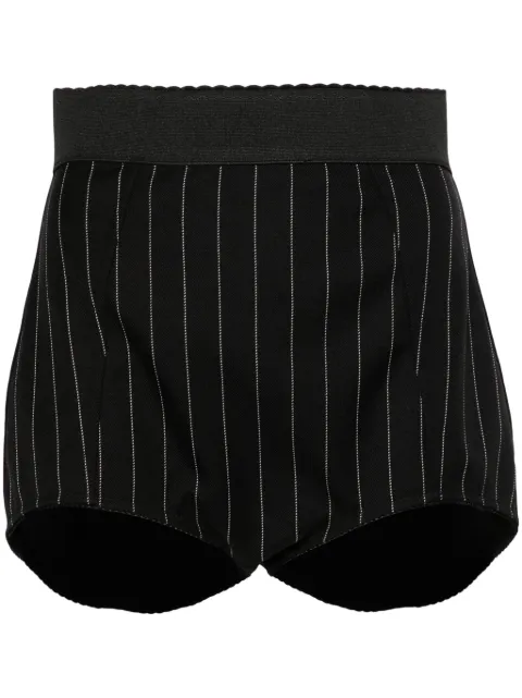 Dolce & Gabbana high-waisted pinstripe shorts