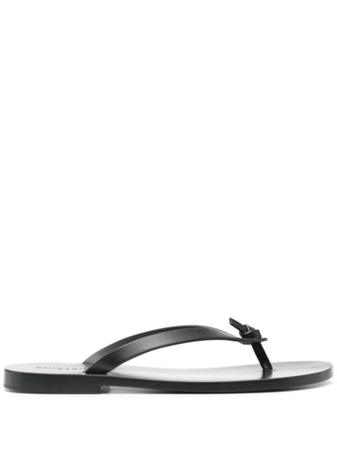 Saint Laurent Laguna leather flip-flops