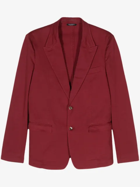 Dolce & Gabbana Pre-Owned 2000s single-breasted twill blazer