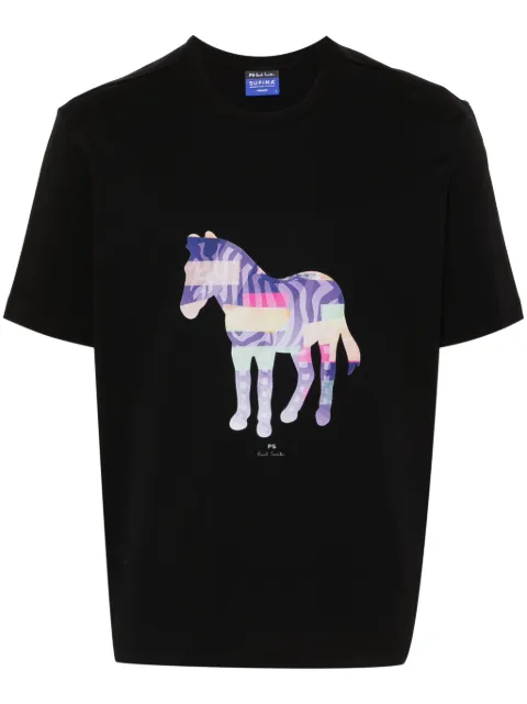 PS Paul Smith zebra-print cotton T-shirt