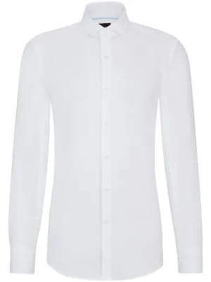 hugo boss white dress shirt sale Hugo Boss Red Label Men's White Valerio Solid Modern Fit Dress Shirt