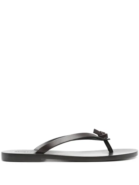 Saint Laurent Laguna leather flip-flops