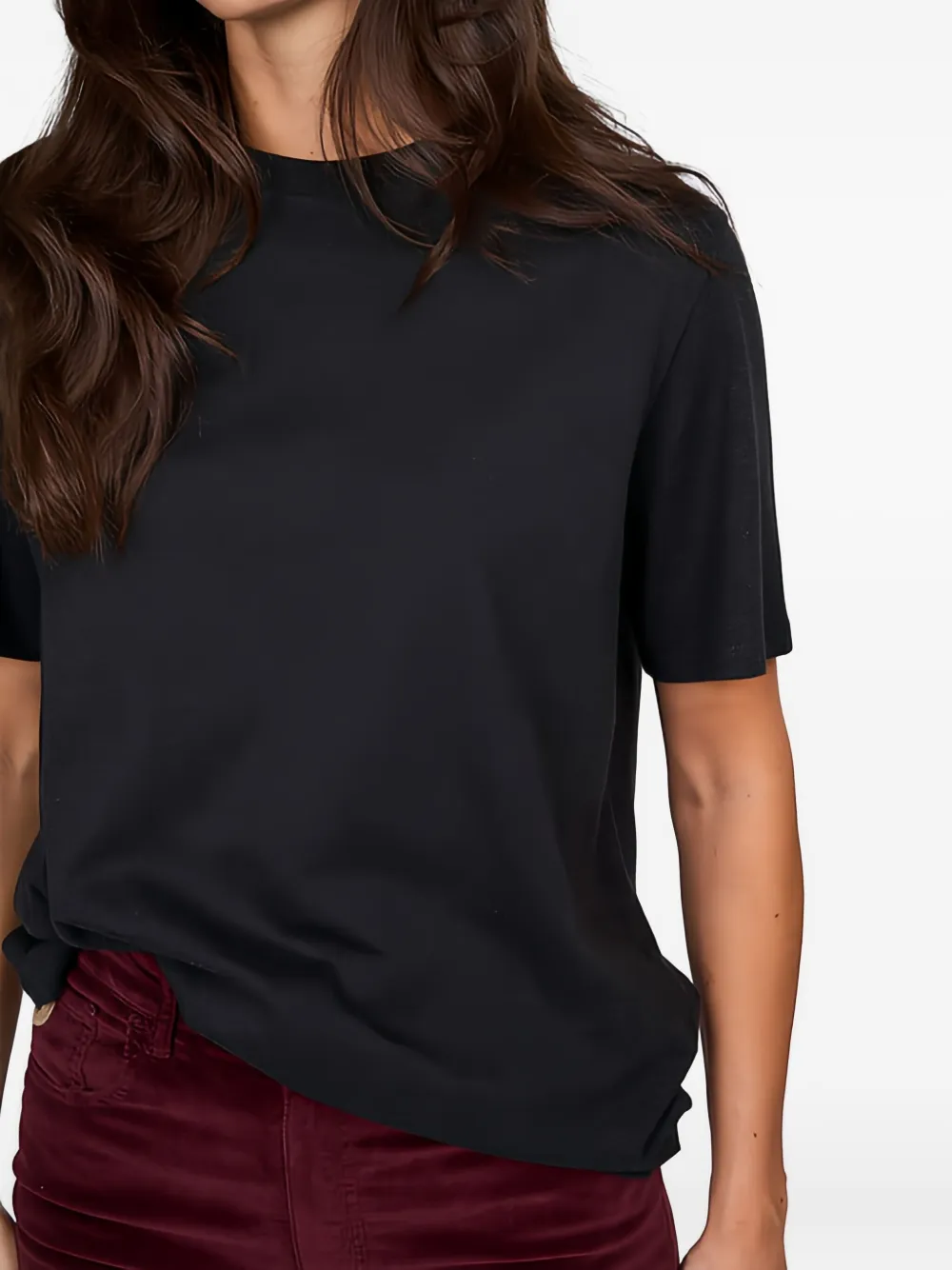 Majestic Cotton T-shirt In Black