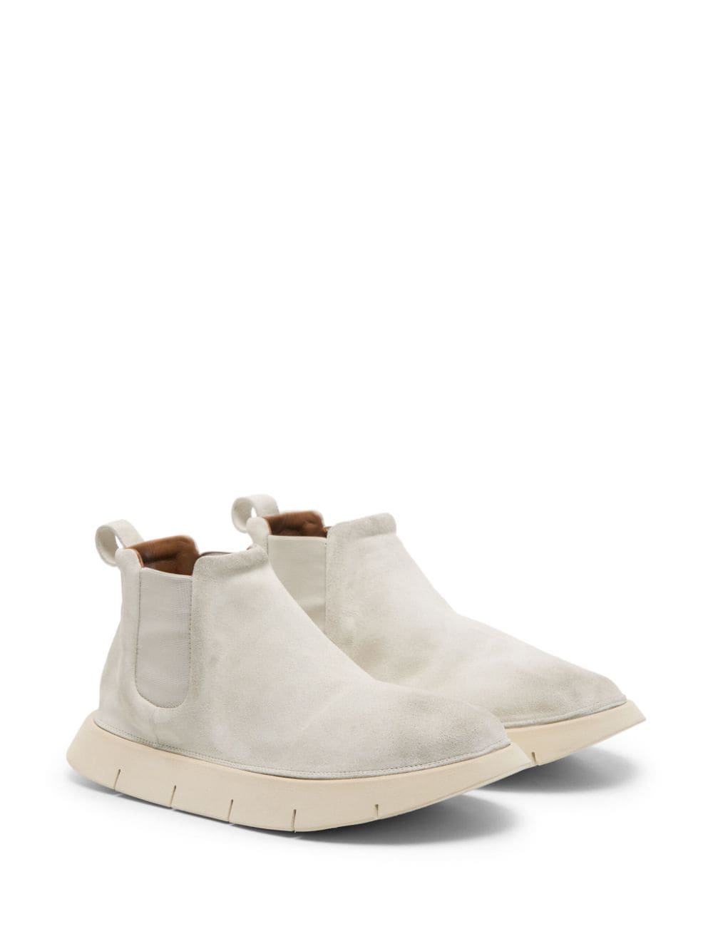 Shop Marsèll Intagliata Suede Chelsea Boots In Neutrals