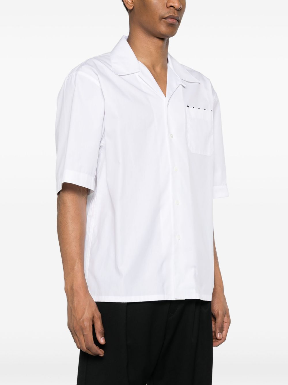Marni Overhemd met logoprint Wit