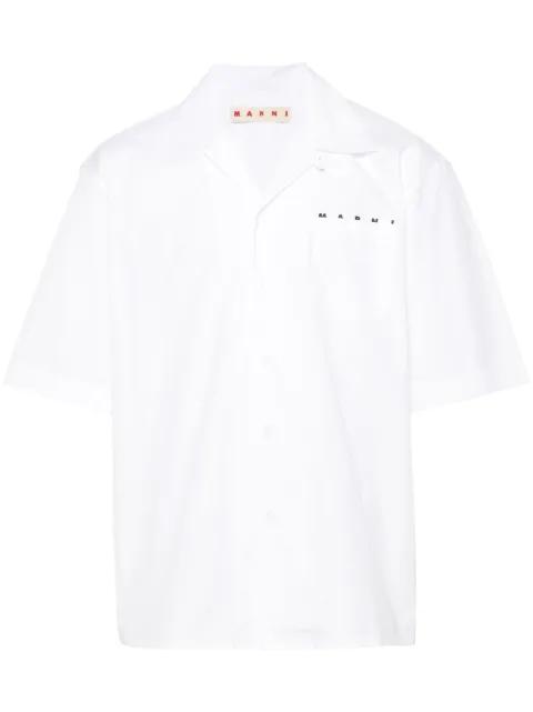 Marni camisa con logo estampado