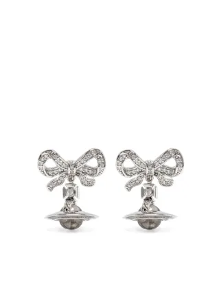 Vivienne Westwood Octavie Drop Earrings | Silver | FARFETCH JO