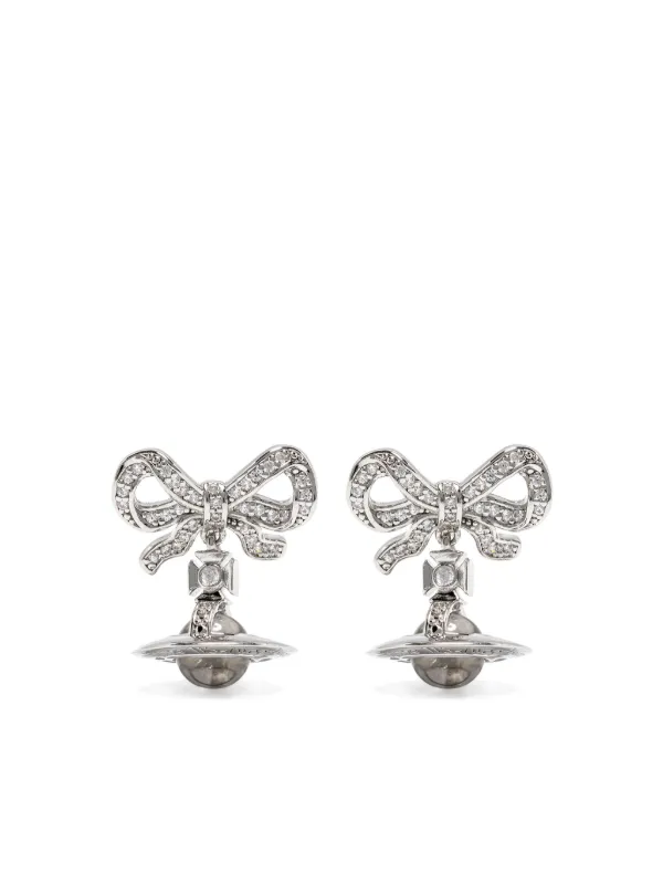アクセサリー vivienne westwood OCTAVIE EARRINGS SV925 Octavie Earrings in PLATINUM-PINK-PINK-CZ- | Vivienne Westwood®