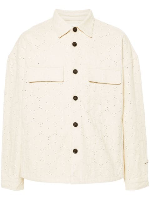Honor The Gift floral-embroidered cotton shirt