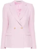 Tagliatore double-breasted bouclé blazer - Pink