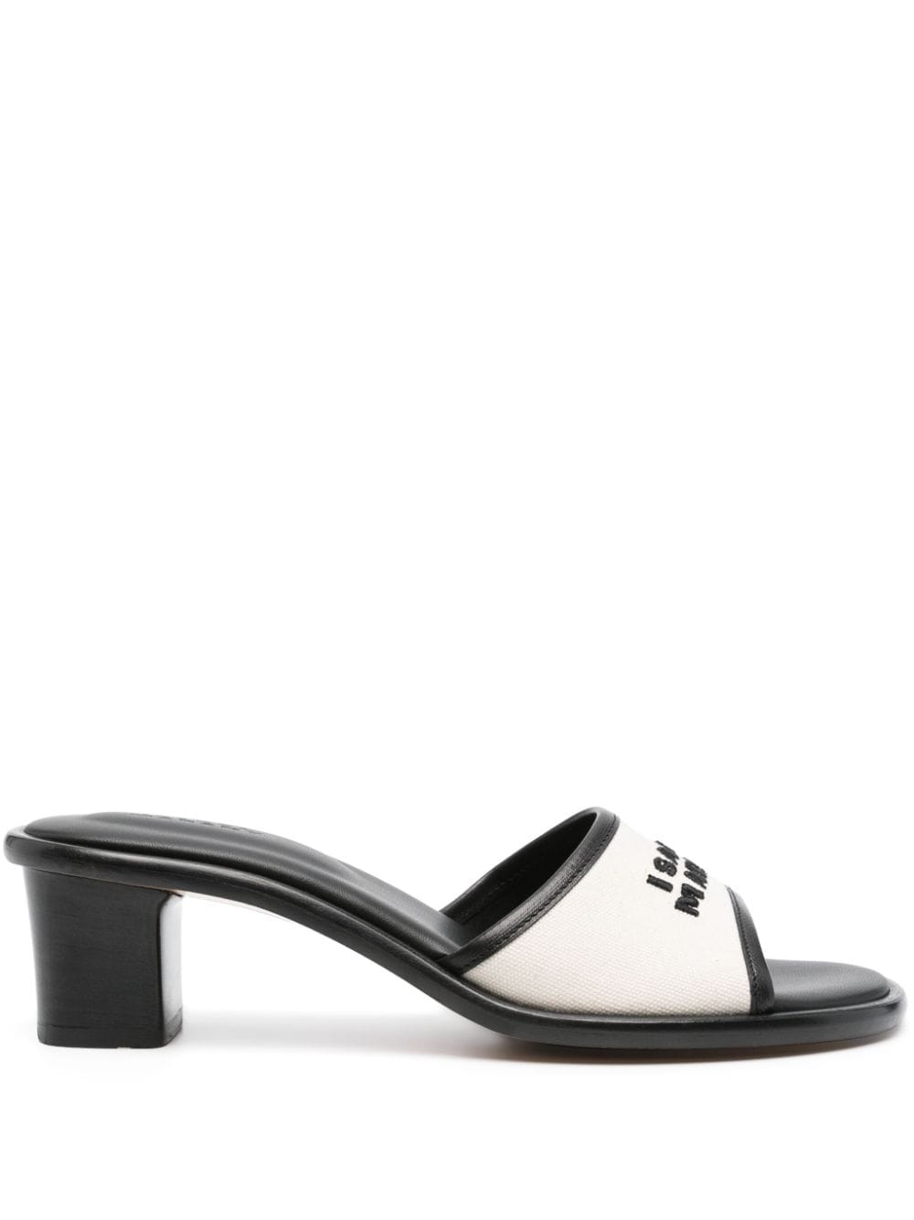 Isabel Marant 60mm Logo-embroidered Mules In Black