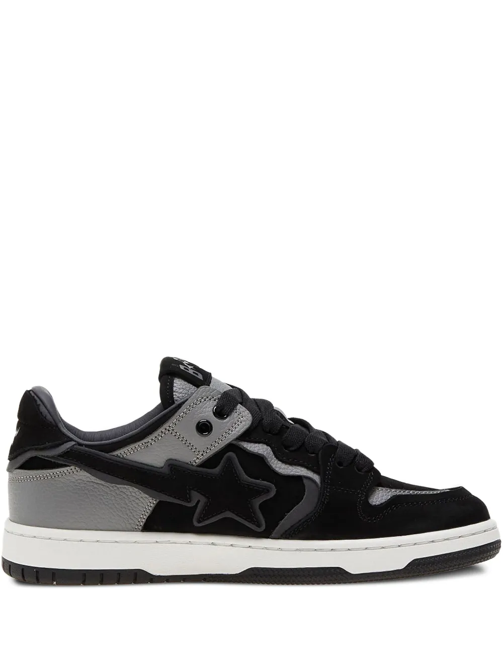 A BATHING APE star-patch sneakers Black