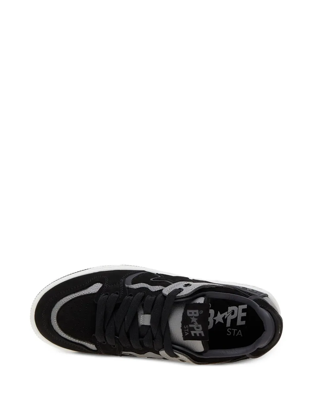 A BATHING APE star-patch sneakers Black