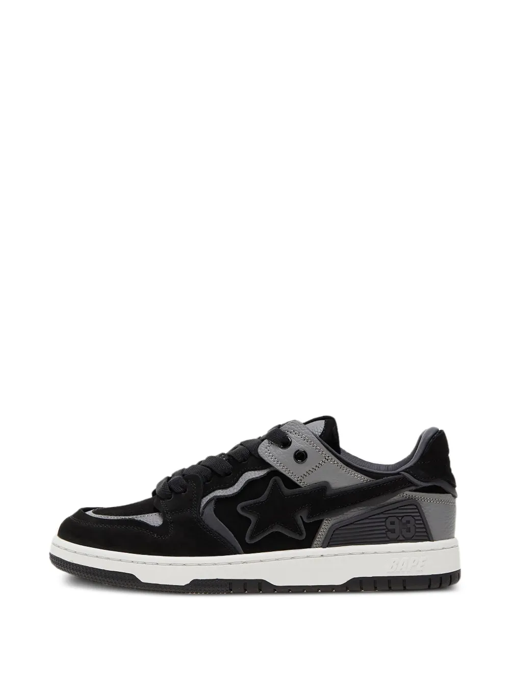 A BATHING APE star-patch sneakers Black