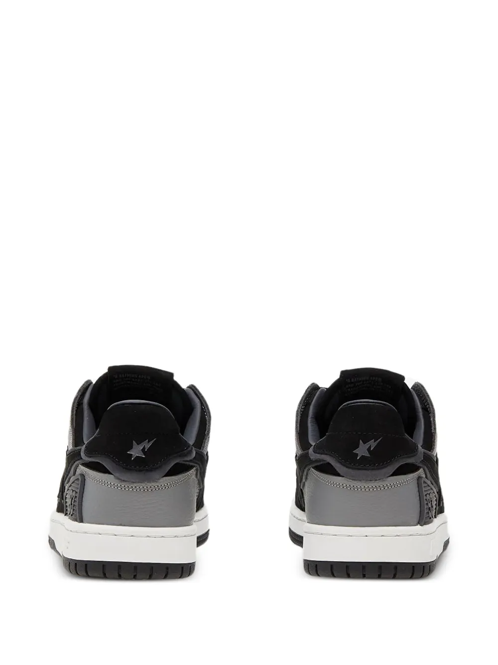 A BATHING APE star-patch sneakers Black