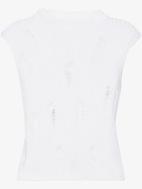 Gauchère distressed cotton vest