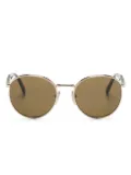 Prada Eyewear logo-engraved round-frame sunglasses - Gold
