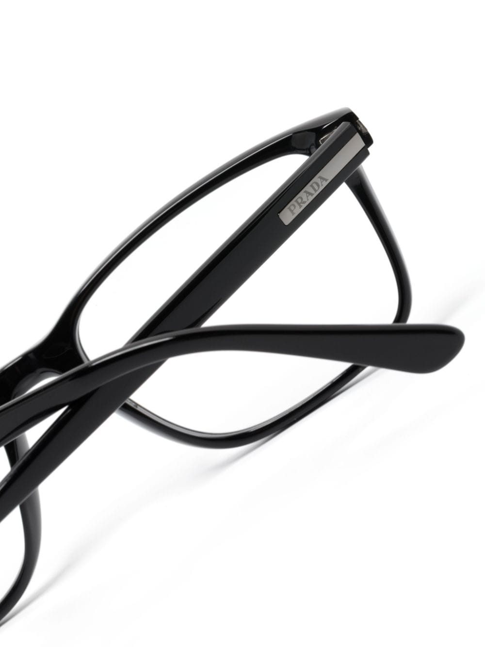 Prada Eyewear Bril met rechthoekig montuur Zwart