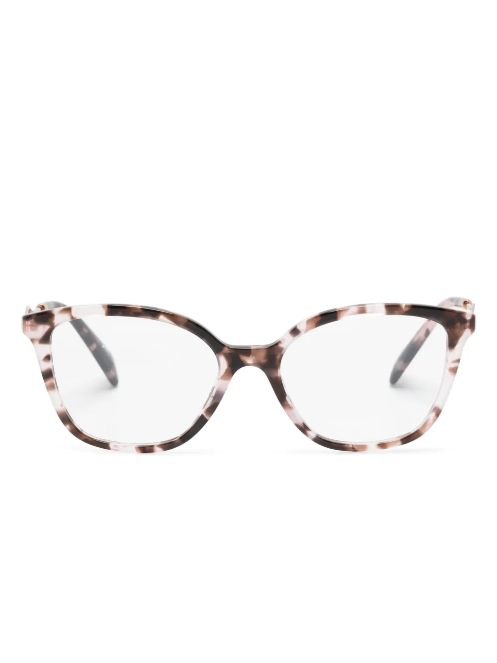 Prada Eyewear Tortoiseshell cat-eye Glasses - Farfetch