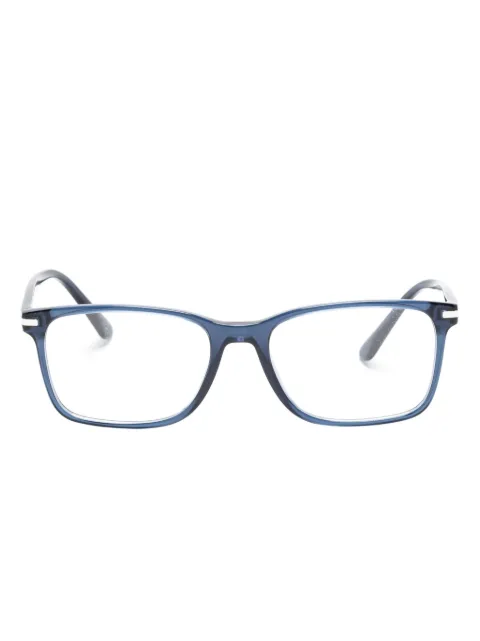 Prada Eyewear lentes con armazón rectangular transparente