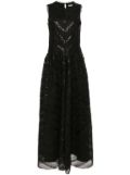 Viktor & Rolf sequined tulle maxi dress - Black