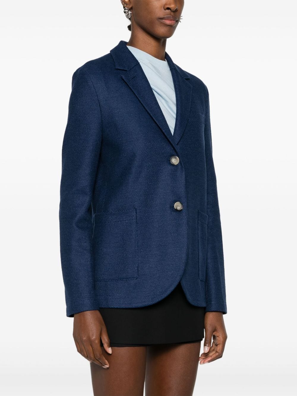 Shop Harrys Of London Single-breasted Blazer In Blue