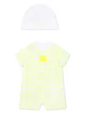 Balmain Kids logo-print organic cotton shorties (set of two) - Yellow