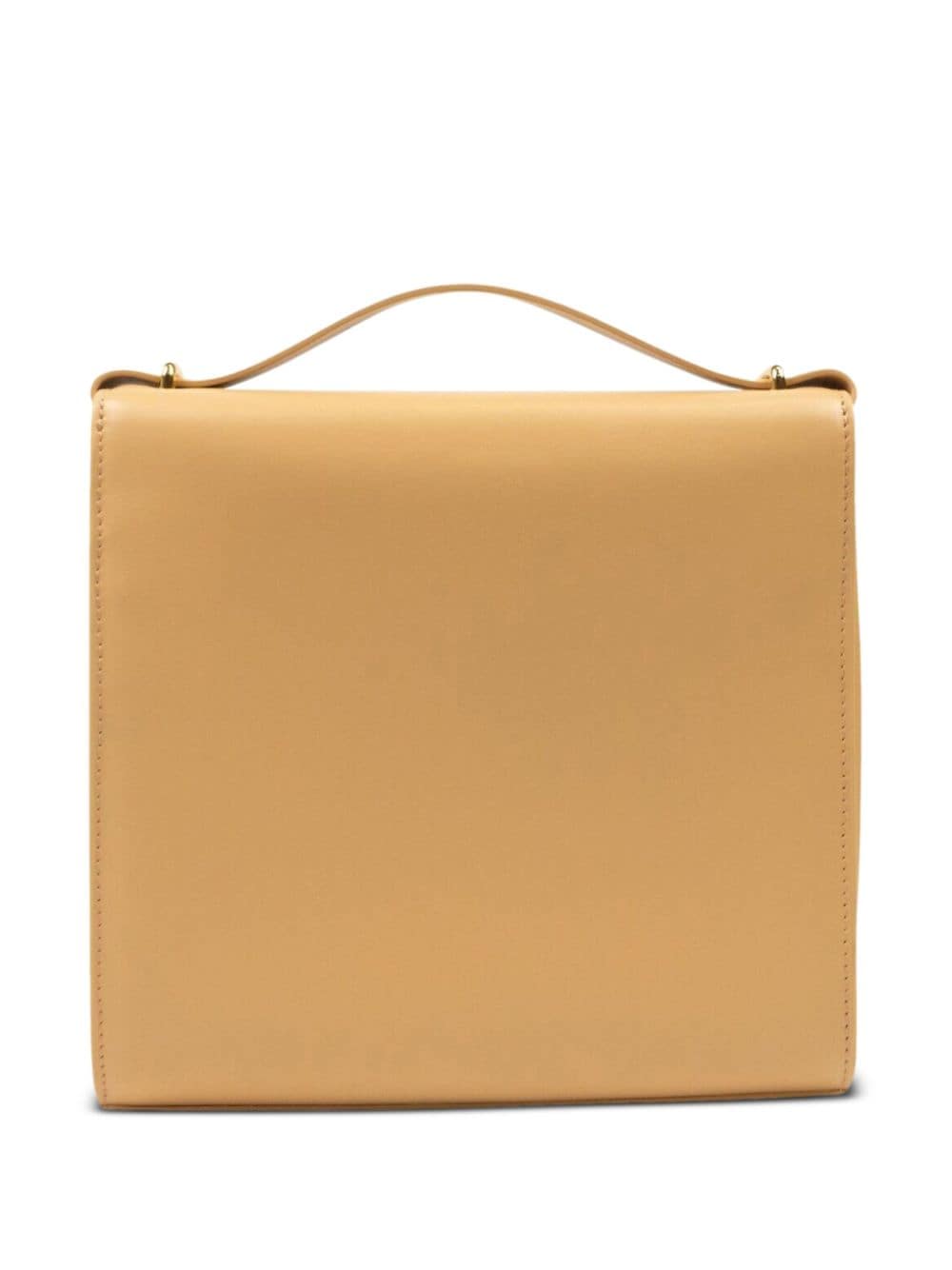 Shop Bottega Veneta The Clip Leather Shoulder Bag In Neutrals