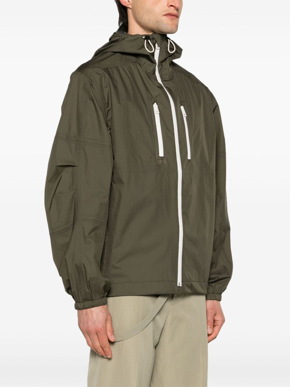 Shop Mordecai Lightweight Hooded Jacket In 绿色