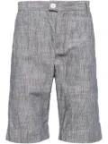 Private Stock The Duke pinstripe-pattern shorts - Blue