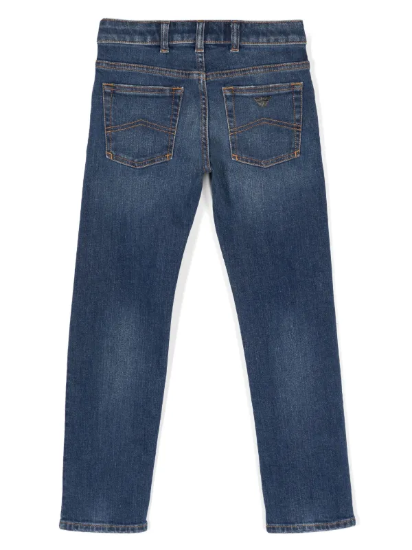 Emporio Armani Kids straight-leg Denim Jeans | Blue | FARFETCH
