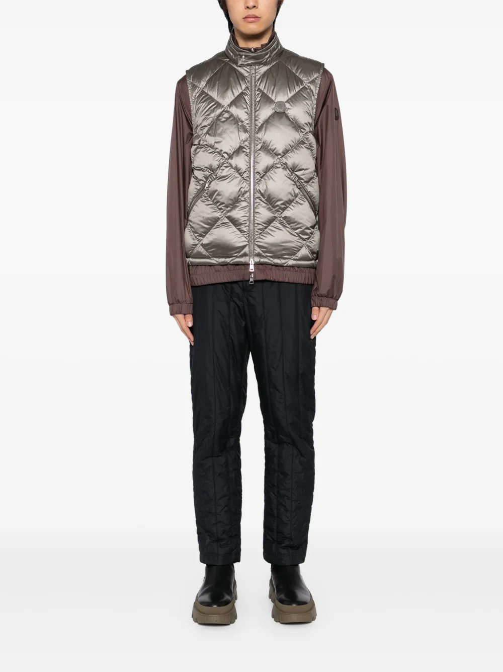 Moncler Diamnd gilet Grijs