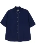 Valentino Garavani Pre-Owned 2000s VLogo-embroidery shirt - Blue