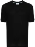 Winnie NY pointelle-knit cotton T-shirt - Black