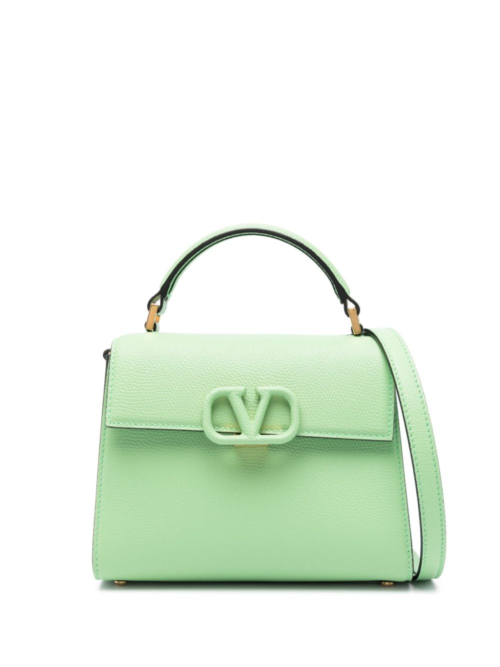 Valentino Garavani Mini Vsling Tote Bag In Green