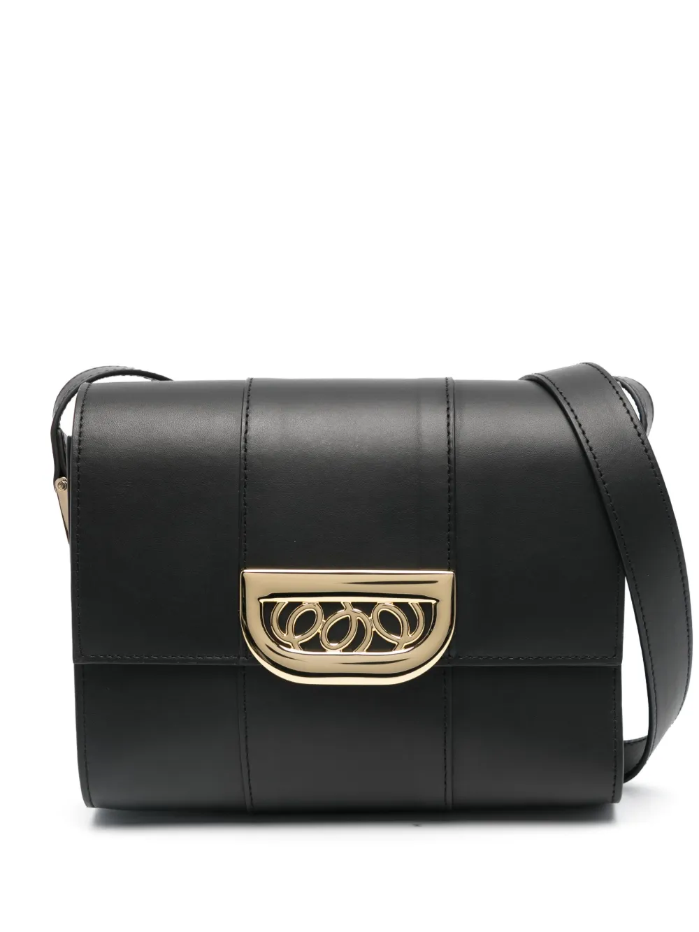 Shop D'estree Simone Leather Cross Body Bag In Black