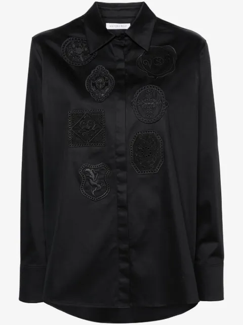 Viktor & Rolf crochet-detail long-sleeve shirt