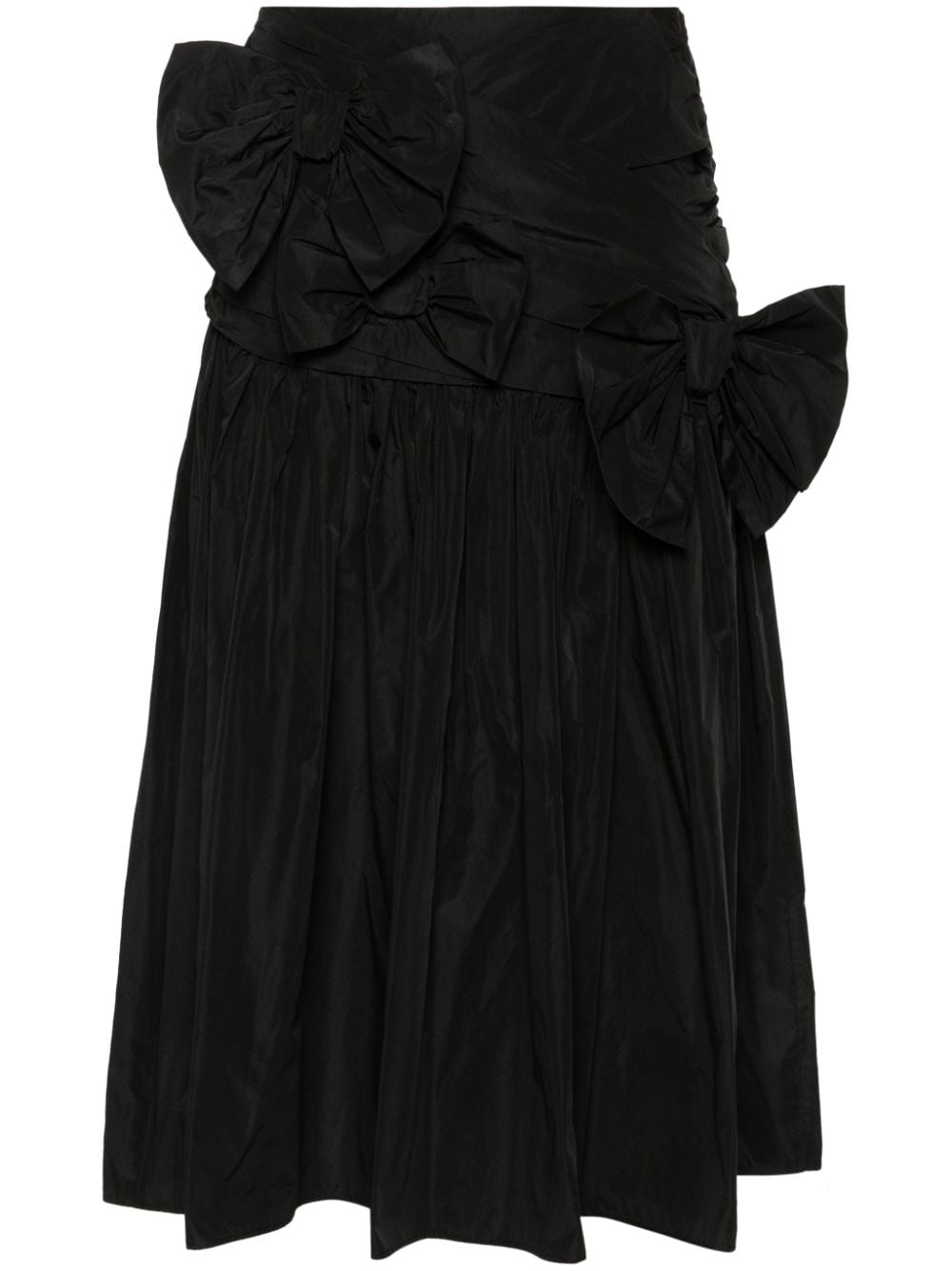 Viktor & Rolf Bow-detail Draped Skirt In Black